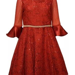 Bonnie Jean Red Lace Dress
